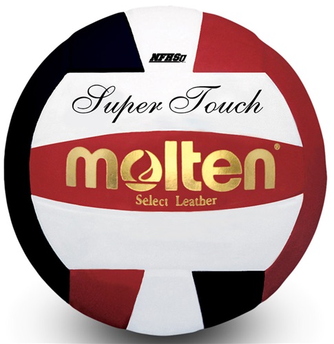 Molten NFHS Super Touch Volleyball- Red/Black (IV58L-BLK/RED-HS