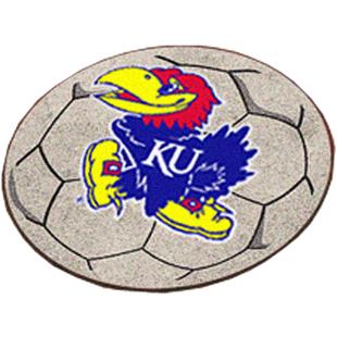Fan Mats University of Kansas Soccer Ball Mat