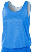 A4 Women's  Reversible Mesh Basketball Tank Jersey Outside: ROYAL, Inside: WHITE Primary