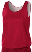 A4 Women's  Reversible Mesh Basketball Tank Jersey Outside: CARDINAL, Inside: WHITE Primary