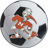 Fan Mats NCAA Miami Soccer Ball Mat