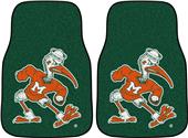 Fan Mats NCAA Miami Carpet Car Mats (set)