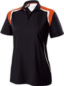 WS & WXS Womens XSmall Wicking Textured Stripe Polo CO WS & WXS Womens XSmall Wicking Textured Stripe Polo CO