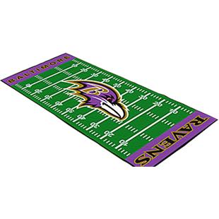 FANMATS Baltimore Ravens 3 ft. x 6 ft. Football Field Rug Runner