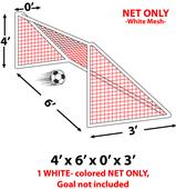 Epic 3MM Soccer Goal Nets 4x6x0x3 -EACH