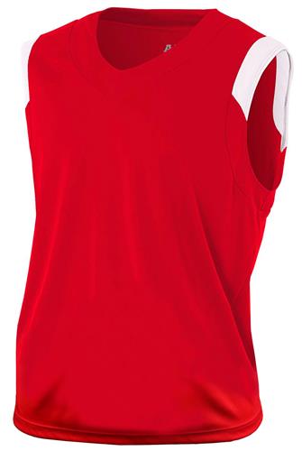 A4 Moisture Management V-Neck Muscle Jerseys. Printing is available for this item.