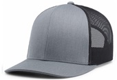 Pacific Headwear 104C Trucker Mesh Baseball Cap HEATHER GREY/LIGHT CHARCOAL/HEATHER GREY Primary