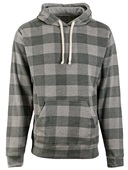 J America Tri-Blend Pullover Fleece Hoodie 8871 SMOKE TRIBLEND BUFFALO Primary
