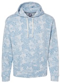 J America Tri-Blend Pullover Fleece Hoodie 8871 CHAMBRAY ALOHA TRBND Primary