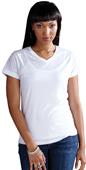 LAT Sportswear Ladies Polyester V-Neck T-Shirt