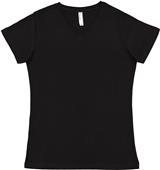 LAT Sportswear Ladies Fine Jersey V-Neck Tee