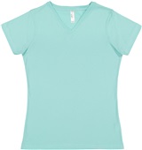 LAT Sportswear Ladies Fine Jersey V-Neck Tee