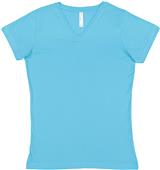 LAT Sportswear Ladies Fine Jersey V-Neck Tee