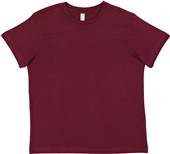 LAT Sportswear Youth Fine Jersey T-Shirts MAROON Primary