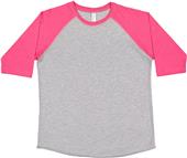 LAT Sportswear Youth 3/4 Sleeve Baseball Tee