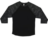 LAT Sportswear Adult 3/4 Sleeve Baseball Tee