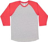 LAT Sportswear Adult 3/4 Sleeve Baseball Tee