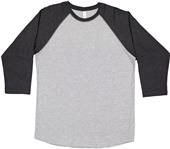 LAT Sportswear Adult 3/4 Sleeve Baseball Tee