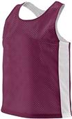 Augusta Ladies Reversible Tricot Mesh Lacrosse Tank 968 Outside: MAROON/WHITE, Inside: WHITE/MAROON Primary