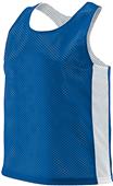 Augusta Ladies Reversible Tricot Mesh Lacrosse Tank 968 Outside: ROYAL/WHITE, Inside: WHITE/ROYAL Primary