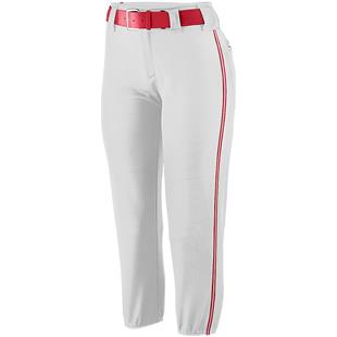 Used Intensity Red Softball Pants W/ Black Piping Girls XL