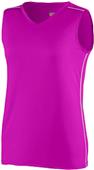 Augusta Sportswear Ladies Girls Storm Jersey POWER PINK/WHITE Primary