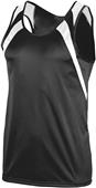 Augusta Youth Wicking Tank With Shoulder Insert 312 BLACK/WHITE Primary