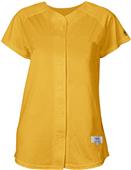 Women Girls Pin Dot Mesh Infield Softball Jersey