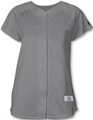 Women Girls Pin Dot Mesh Infield Softball Jersey