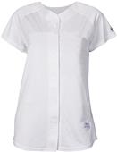 Women Girls Pin Dot Mesh Infield Softball Jersey