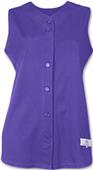 Womens/ Girls Sleeveless Full Button Softball Jersey