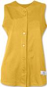 Womens/ Girls Sleeveless Full Button Softball Jersey