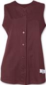 Womens/ Girls Sleeveless Full Button Softball Jersey