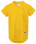  Girls (GM -Forest), Womens (WM - Orange or Red) V-Neck Pin Dot Mesh Qualify Softball Jersey