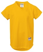  Girls (GM -Forest), Womens (WM - Orange or Red) V-Neck Pin Dot Mesh Qualify Softball Jersey