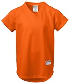  Girls (GM -Forest), Womens (WM - Orange or Red) V-Neck Pin Dot Mesh Qualify Softball Jersey
