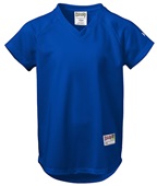  Girls (GM -Forest), Womens (WM - Orange or Red) V-Neck Pin Dot Mesh Qualify Softball Jersey