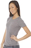 Royal Apparel Womens Triblend Old School Gym Tee TRI VINTAGE GREY Primary