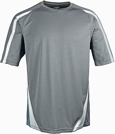 Tonix Mens Anchor Sports Shirts GRAPHITE/WHITE 