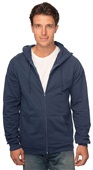 Royal Apparel Unisex Organic Cotton Full Zip Hoodie 21051ORG PACIFIC BLUE Primary