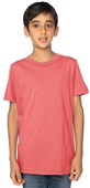 Royal Apparel Youth Unisex Organic Crew Tee 5021ORG CORAL Primary