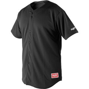 plain black baseball jersey