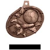 Hasty Awards Bust Out 3D Soccer Medal M-755S