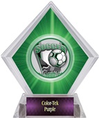 ProSport Soccer Green Diamond Ice Trophy