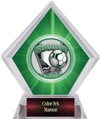 ProSport Soccer Green Diamond Ice Trophy