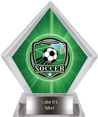 Shield Soccer Green Diamond Ice Trophy