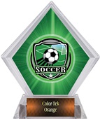 Shield Soccer Green Diamond Ice Trophy