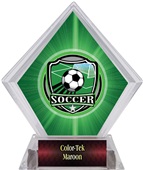 Shield Soccer Green Diamond Ice Trophy