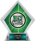 Xtreme Soccer Green Diamond Ice Trophy