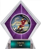 P.R. Female Soccer Purple Diamond Ice Trophy